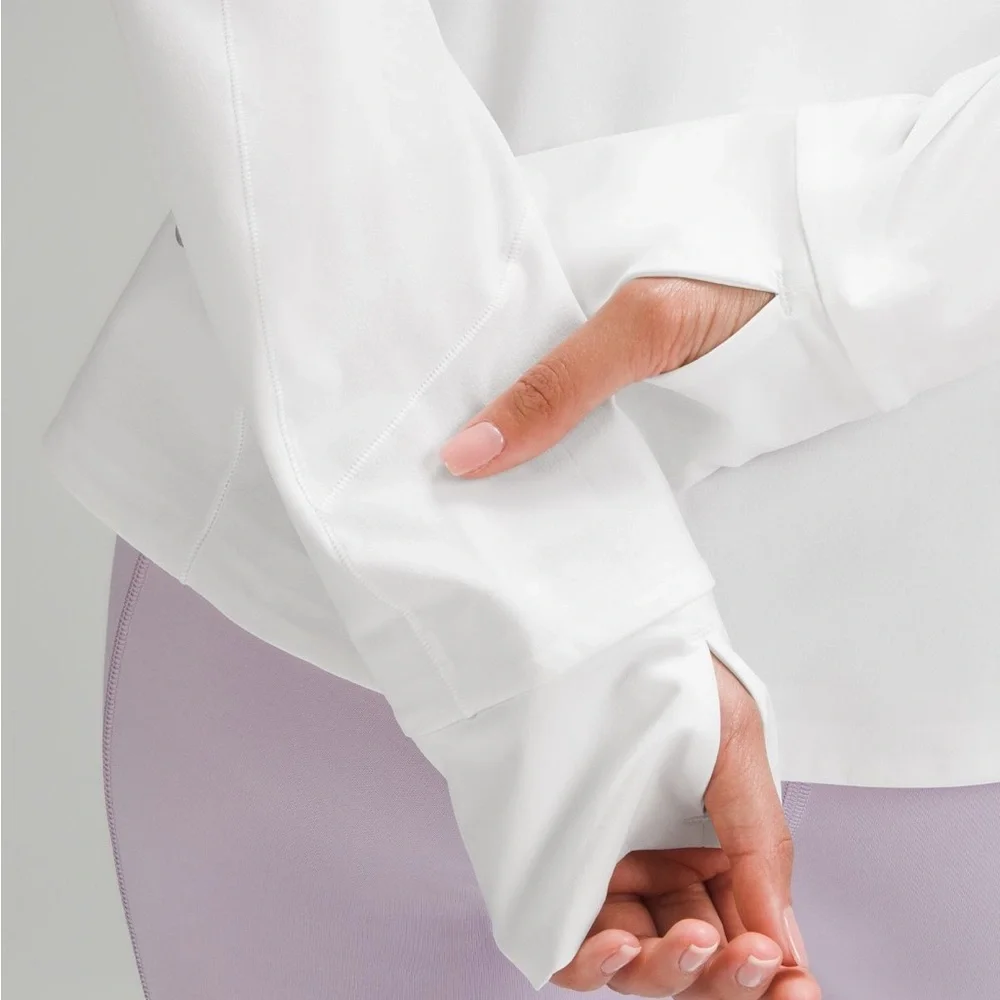 Lululemon mist Over Windbreaker Jacket in White- never worn! Size 2